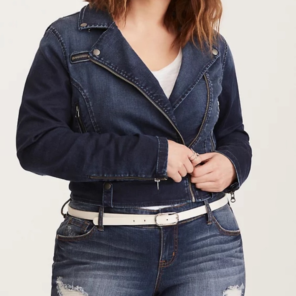 denim motorcycle jacket